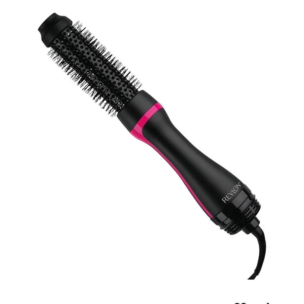Open box REVLON One-Step Hair Dryer and Styler - Root Booster Round Brush